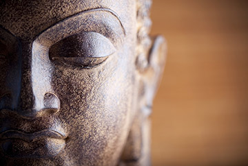 Buddha Kopf aus Bronze